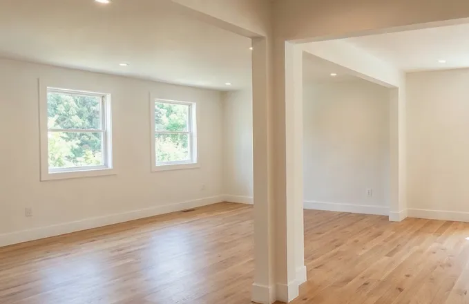 Finished room addition interior Los Angeles