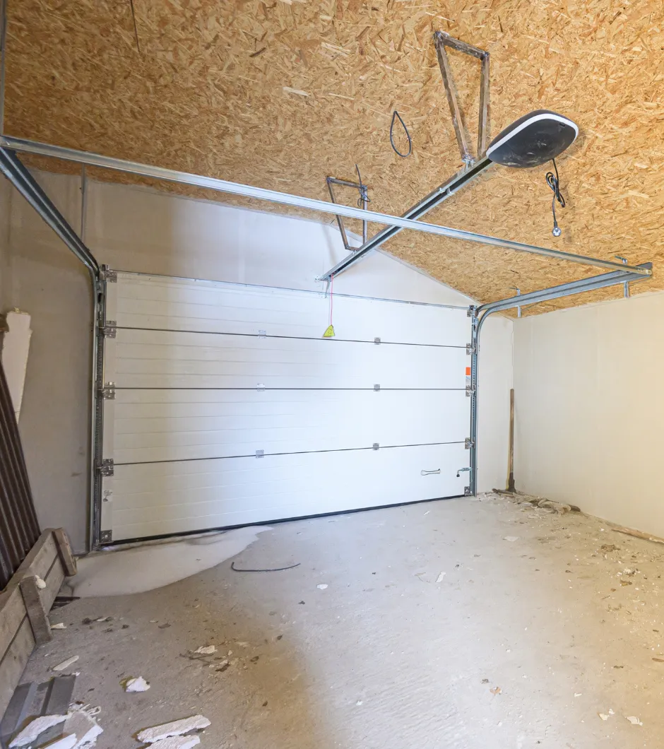 Los Angeles garage conversion project transformed into livable ADU space with insulation and framing upgrades